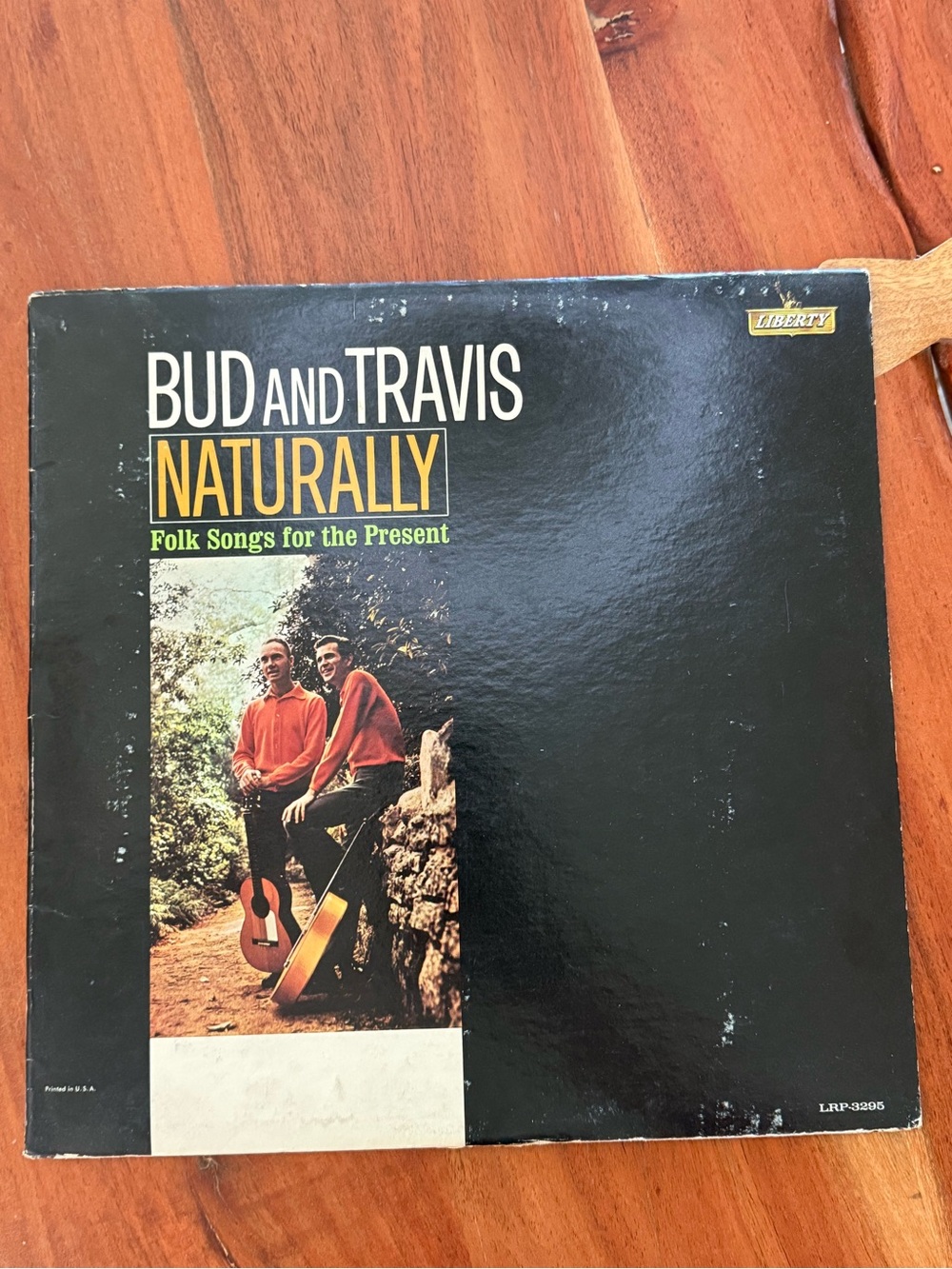 Vintage 1960 Bud & Travis "Naturally" Vinyl Record LP Mono